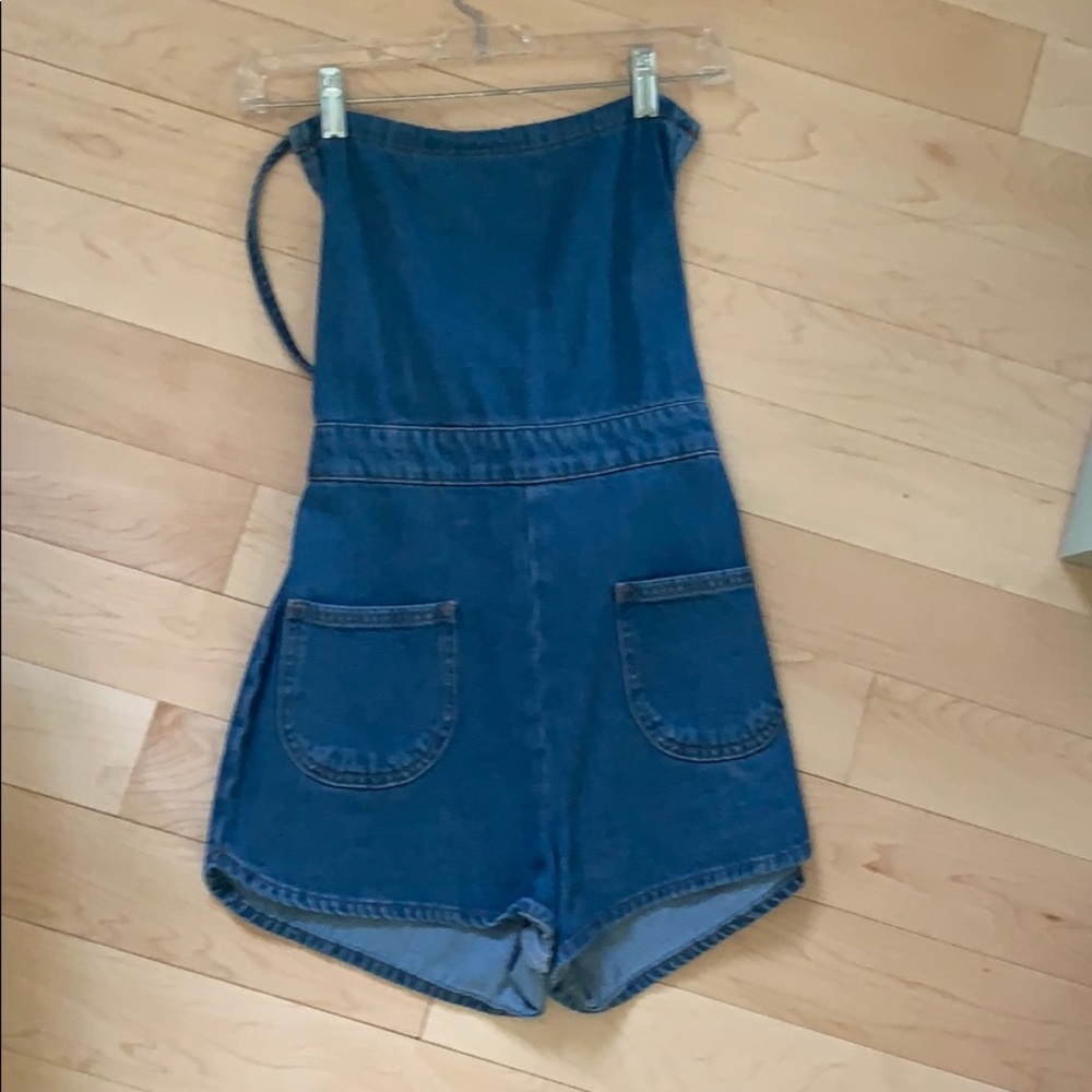 Denim romper